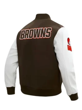 Cleveland Browns Varsity Jacket Back Look