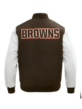 Cleveland Browns Varsity Jacket Back View