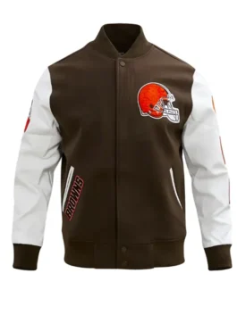 Cleveland Browns Varsity Jacket Front View