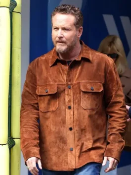 Cole Hauser Dutton Ranch Premiere Suede Jacket front view.