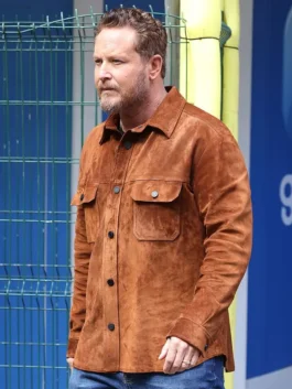 Cole Hauser suede jacket inspired by Dutton Ranch Premiere style.