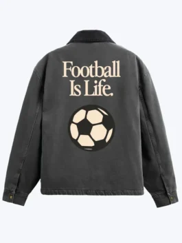 FIFA World Cup 2026 Black Jacket back view showing plain black finish and neat stitching