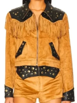 High Potential S02 Morgan Gillory Fringe Jacket View Look