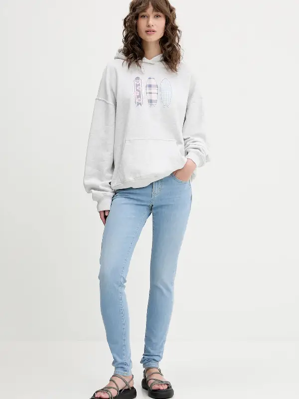 Hollister Oversized Surfboard Graphic Hoodie Front