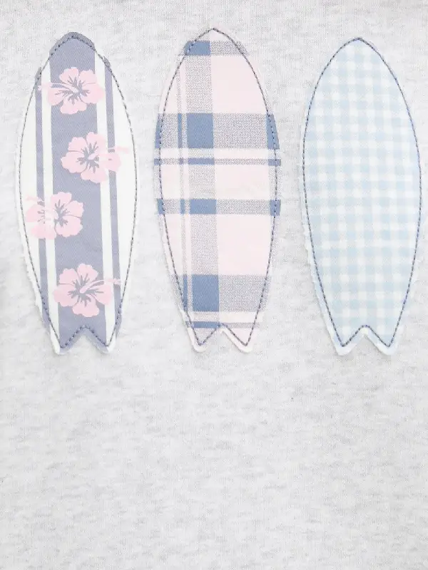 Hollister Oversized Surfboard Graphic Hoodie patch