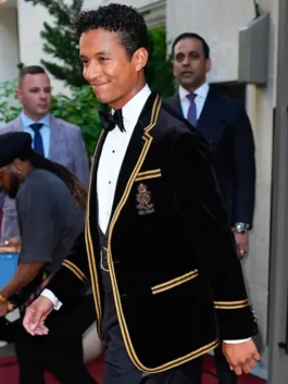 Jaafar Jackson Met Gala 2026 Velvet Blazer angled view with soft velvet finish