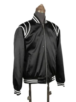 Keith Powers The Gates 2026 Black Bomber Jacket Front Side