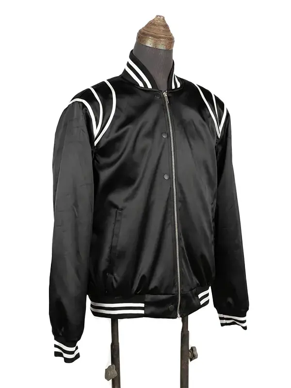 Keith Powers The Gates 2026 Black Bomber Jacket Front Side