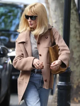 Kelly Reilly Dutton Ranch Premier Jacket angled view with elegant fitted shape