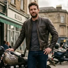 Mens Cafe Racer Jacket