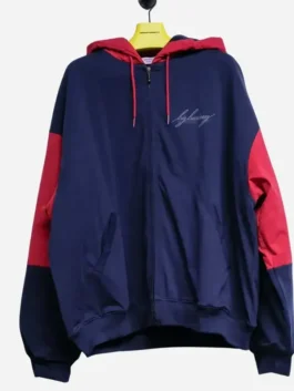 Martine Rose Big Business Navy Hoodie Main Look