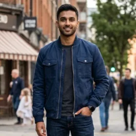 Mens Blue Jacket