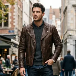 Mens Brown Leather Jackets​