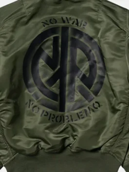 NO PROBLEMO X ALPHA NO WAR MA-1 JACKET DESIGN LOOK