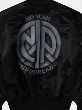 NO PROBLEMO X ALPHA NO WAR MA-1 JACKET VIEW DESIGN