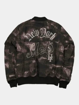 NY METS X ALPHA X NEW ERA MA-1 BOMBER JACKET BACK VIEW