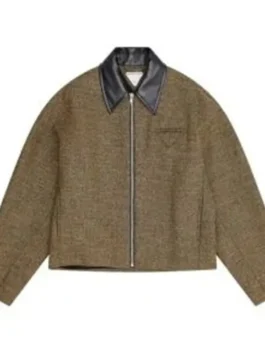 Nate Jacobs Euphoria Brown Jacket Front View