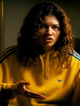 Shop Rue’s yellow Adidas hoodie on Euphoria 2026