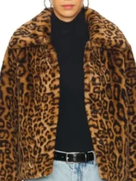 S02 Morgan Gillory Leopard Print Jacket Front View