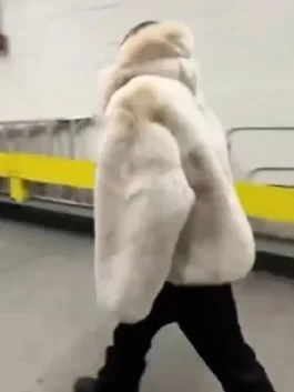 SGA Fur Coat back view with full fur coverage and smooth coat finish
