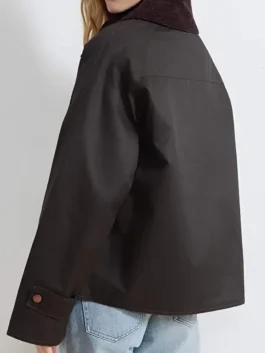 Broad Trip 2026 Sophia Bush Grey Jacket side view with casual fitted shape
