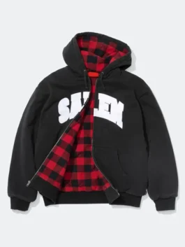 Supreme x SALEM Hooded Work Jacket Black Color