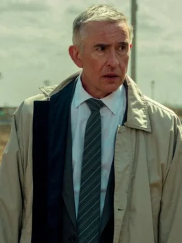 Legends 2026 Steve Coogan Cotton Jacket close up view with collar detail
