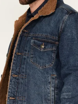 Marshals 2026 Felix Long Denim Jacket side view with long casual shape