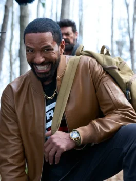 The Boys S05 Laz Alonso Brown Jacket outfit look