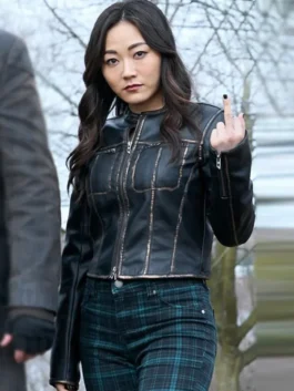 The Boys S05 Kimiko Miyashiro Black Jacket outfit look