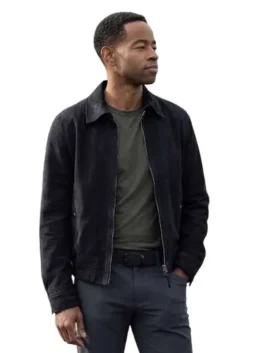 The Rookie North 2026 Alex Holland Suede Leather Jacket front view with clean suede finish