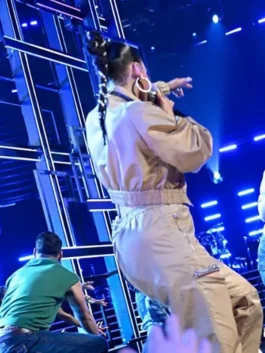 The Voice S27 Alicia Keys Finale Jacket back view showing rear design, sleeve shape, and clean jacket fit