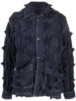 The Voice S27 Conor James Blue Spikey Jacket full view look with bold blue spiked design