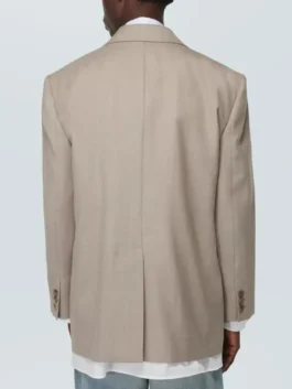 The Voice S28 Niall Horan Oversized Blazer back view with relaxed oversized shape