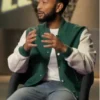 The Voice S29 John Legend Green Varsity Jacket Front View