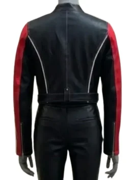 The Voice S29 Syd Millevoi Leather Biker Jacket Back View