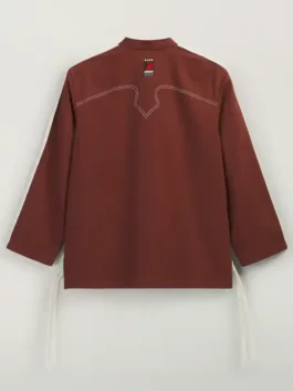 Adidas CLOT Track Jacket by Edison Chen back view highlighting professional tailoring and luxury open hem cuffs.