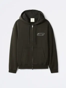 Jung Kook Calvin Klein Hoodie in bold black fleece with a hooded collar and Jung Kook's sharp fearless BTS x Calvin Klein everyday campaign presence.