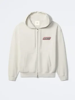 Jung Kook Calvin Klein Hoodie in fresh off-white fleece with a hooded collar and Jung Kook's bold and effortless Calvin Klein campaign presence.