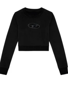 Off Campus Mika Abdalla Black Sweatshirt front view highlighting professional textile weave and luxury casual fit.