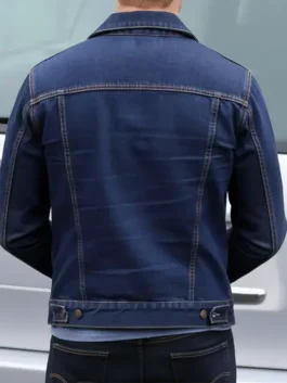 Ryan Gosling Drive Blue Denim Jacket Casual Look
