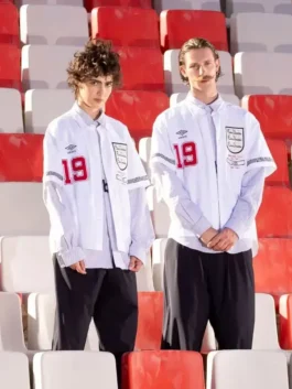 Umbro LC23 World Cup 2026 England Italia Shirt in bold cotton with a shirt style collar and the striking Umbro x LC23 England x Italia World Cup 2026 collab build.