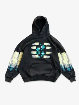 Classic black Very Cool x Minecraft Warden Hoodie from the Very Cool x Minecraft collaboration for gaming fans