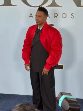 79th Awards Leslie Odom Jr. Red Jacket View Look