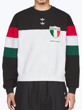 Adidas Chavarria Chicano Crewneck Shirt in professional polyester with a luxury round neck collar finish.