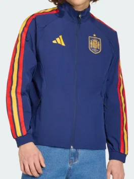 Adidas Spain Anthem Blue Jacket Side View