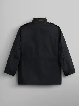 Alpha Industries M-65 Field Black Jacket Back View