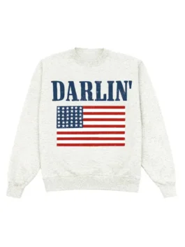 America Flag Darlin Crewneck Sweatshirt