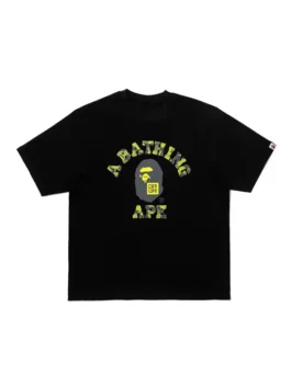 Bape X CR7 Life College Relaxed Fit Tee highlighting professional pullover style and luxury half length sleeves.