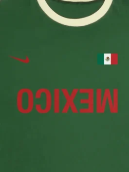 CJ X NIKE MEXICO TOTAL 90 TEE CLOSE-UP VIEW